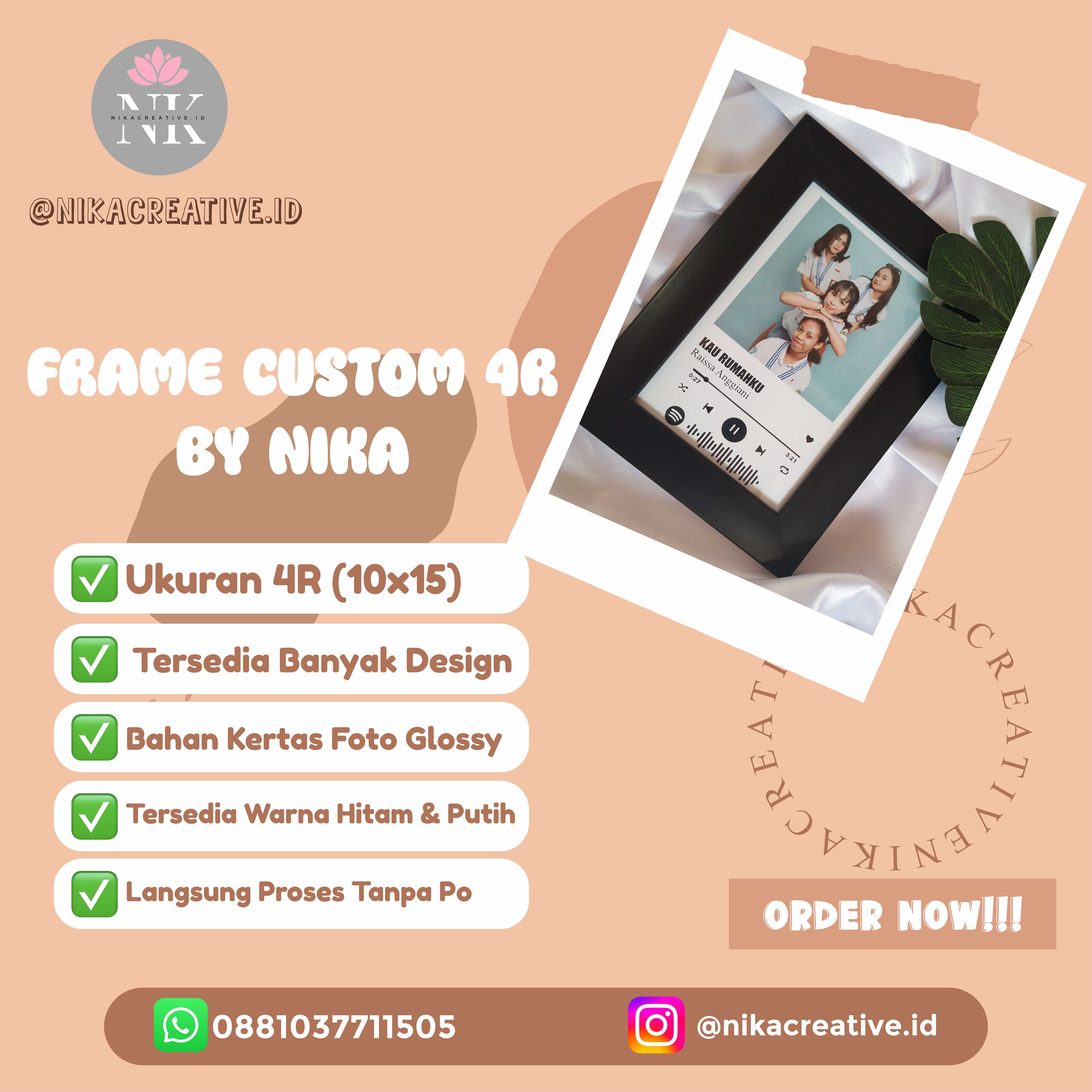 FRAME 4R CUSTOM - nikacreative.id | Qlike.id
